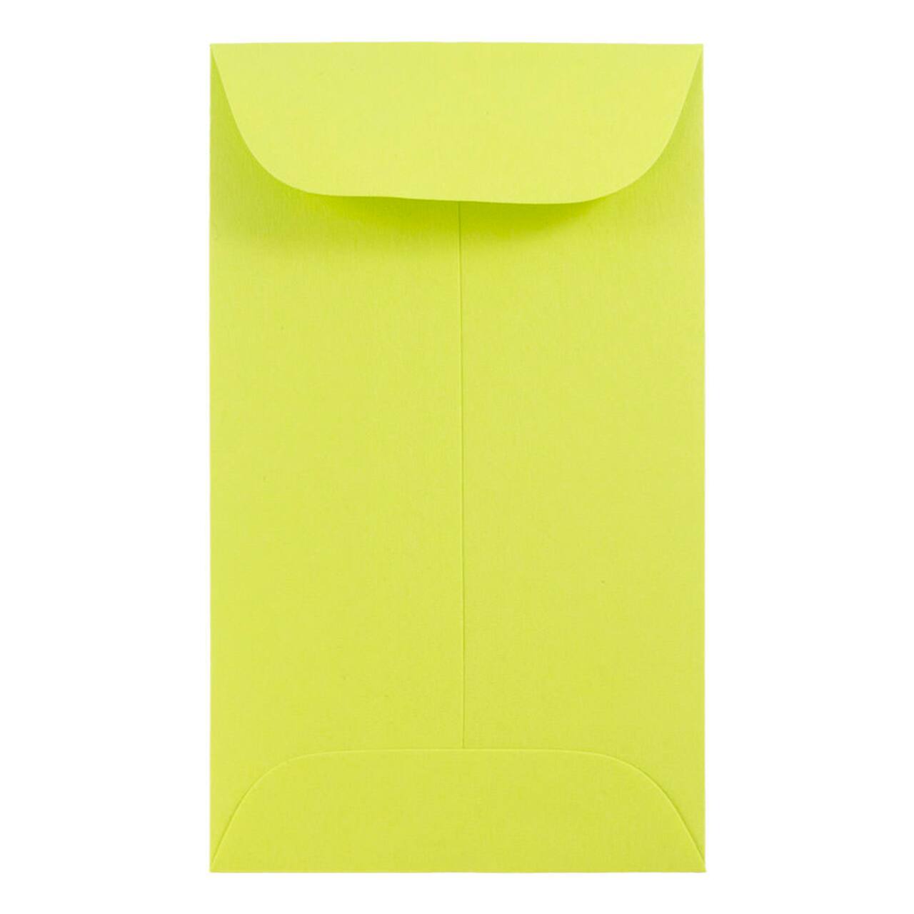 JAM Paper #6 Coin Business Colored Envelopes, 50ct.